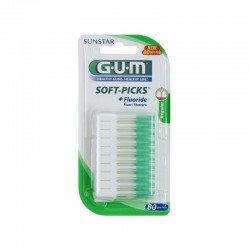 Accesorii GUM Soft Picks with Fluoride 80 picks