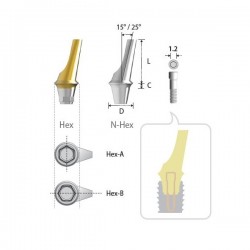 BONT ANGULAT D4.5 A15 C1 L8mm