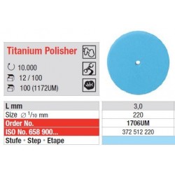 Polipanti Nemontati Titanium Polisher UM Pasul 2: Albastru - 12 buc.