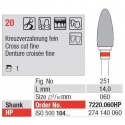 Freze TC Cutter Cross Cut Fine 7020  060HP