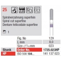 Freze TC Cutter Spiral Cut Super Fine 25