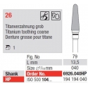 Freze TC Cutter Titanium Cut Coarse 26