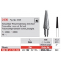 Freze Cone cutter cross cut Flat end - HP short 2436  103 023
