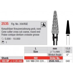 Freze Cone cutter cross cut Round end 2535  103 023