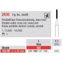 Freze Parallel cutter cross cut Round end - HP short 2636  103 010
