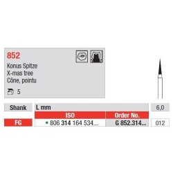 Freze Diamant Con Ascutit FG 852 - 5 buc.