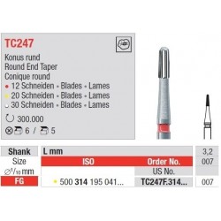 Freze TC Finishing instruments  TC24 7F 314 007