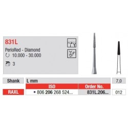 Freze Diamant RAXL PerioRed 831L - 3 buc.