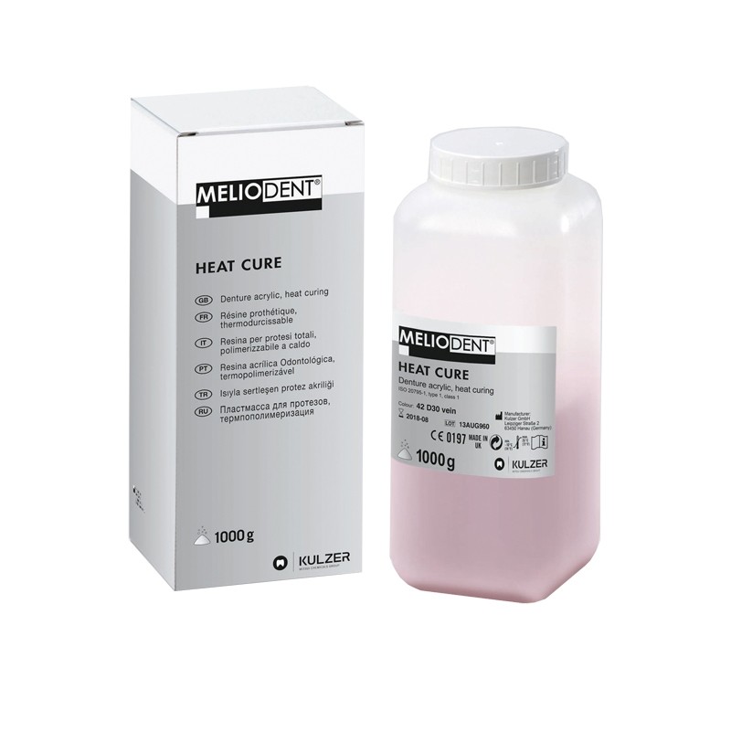 Pulbere Meliodent Heat Cure pink vein 1000g Kulzer