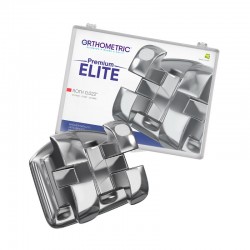 Bracketi metalici Premium Elite Roth22 Mini Low Profile cu carlige pe canini si premolari 1 kit Orthometric