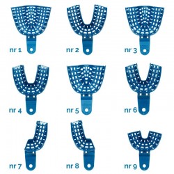 Linguri de amprenta plastic albastre President Coltene