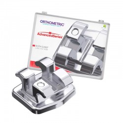 Bracketi metalici Advanced Series Roth22 cu carlige pe canini si premolari kit 50 cazuri Orthometric