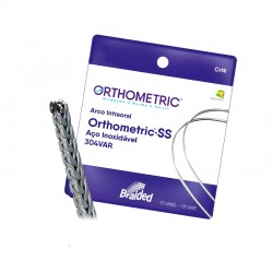 Arcuri rectangulare otel Braided  superior 10 bucati Orthometric