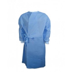 Halat protectie steril cu legaturi si mansete 40G albastru XL