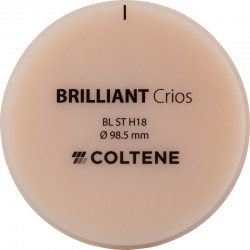 Disc compozit CAD/CAM Brilliant Crios ST H18 Bleach 98.5 x 18mm Coltene
