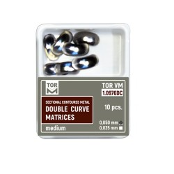 Matrici metalice sectionale conturate dublu curbate medium 0.050mm TorVM