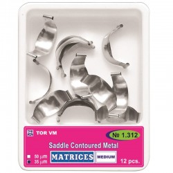 Matrici metal conturate medium standard subgingival 0.035mm 12 bucati TorVM
