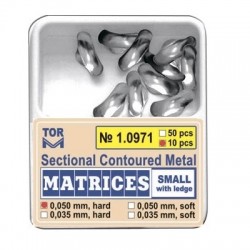 Matrici sectionale conturate 0.050mm Small cu bordura soft 50 bucati TorVM