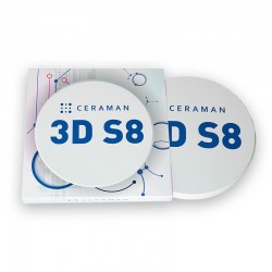 Disc zirconiu multi 3DS8 98 x 20mm Ceraman