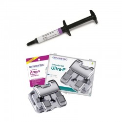 Adeziv foto Transbond XT 4g 3M + Bracketi metalici pasivi Ultra-P SL MBT22 1 kit + secventa arcuri Orthometric