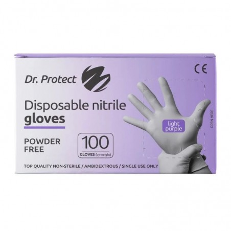 Manusi examinare nitril nepudrate mov marimea XS Dr. Protect