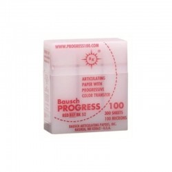 Hartie articulatie Bausch PROGRESS 100μ Rosu, 300 foi