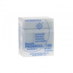 Hartie articulatie Bausch PROGRESS 100μ Albastru 300 foi