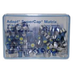 Matrici metalice Adapt SuperCap 0.038/5.0mm albastre 50 bucati Kerr