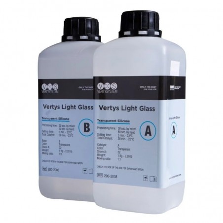 Vwertys light glass 22 Shore A+B 2x1kg