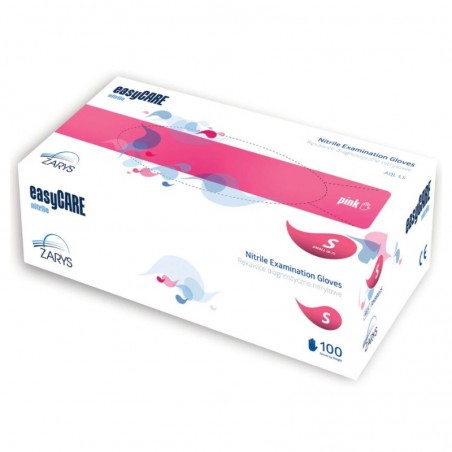 Manusi examinare Nitril Pink Nepudrate Marimea S Easycare 100 bucati