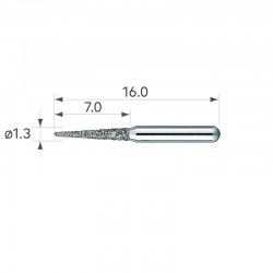 Set 3 freze diamantate PC4 pentru turbina S-Max Pico NSK
