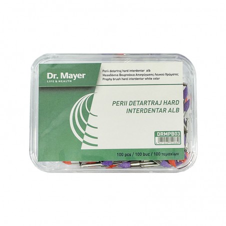 Perii Detartraj Hard Interdentar Alb Dr. Mayer 100 bucati