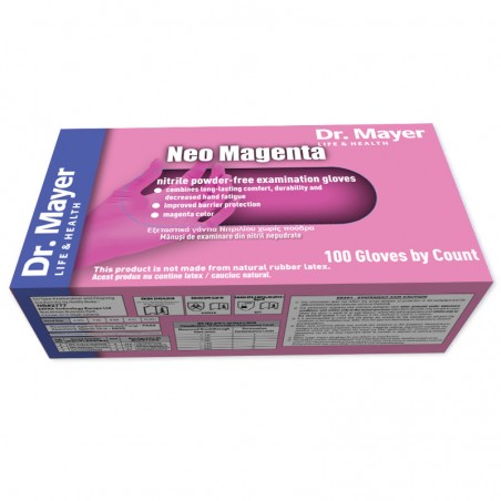 Manusi Examinare Nitril Nepudrate Neo Magenta Marimea XS Dr. Mayer