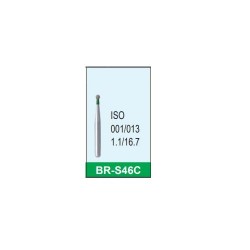 Freza diamantata grosiera scurta BR-S46C verde ISO 001/013 Mani