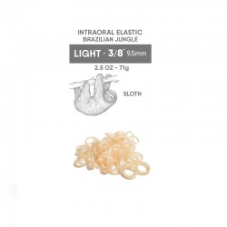 Elastice intraorale Brazilian Jungle Light 3/8" (9.5mm) 2.5oz (71g) Orthometric