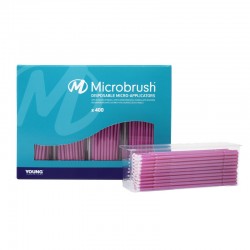 Aplicatoare Microbrush Plus pink fine 1.5mm set 400 bucati