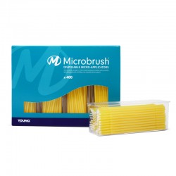 Aplicatoare Microbrush Plus yellow fine 1.5mm set 400 bucati