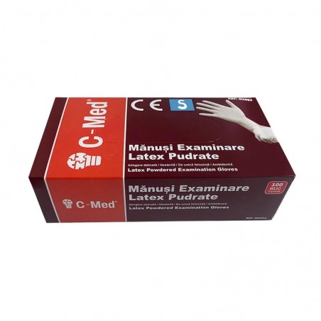 Manusi examinare latex pudrate marimea S C-Med