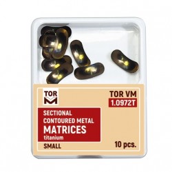 Matrici sectionale conturate titan 0.050mm small hard 10 bucati TorVM