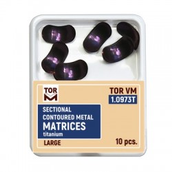 Matrici sectionale conturate titan 0.050mm large hard 10 bucati TorVM