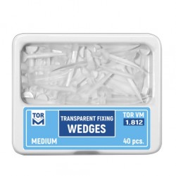 Pene plastic interdentare transparente medii 40 bucati TorVM