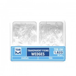 Pene plastic interdentare transparente asortate subtiri-medii 80 bucati TorVM