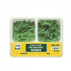 Pene interdentare plastic verzi asortate subtiri-medii 80 bucati TorVM