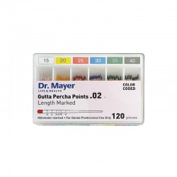 Conuri de gutaperca marcate .02 Dr.Mayer
