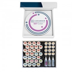 Ceramica PFZ Master Kit + 30x Disc zirconiu colorat SST Ceraman