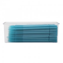 Aplicatoare Microbrush Plus teal ultra-fine 0.5mm set 100 bucati