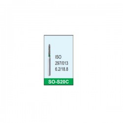 Freza diamantata scurta grosiera SO-S20C verde diametru ISO 297/013 Mani