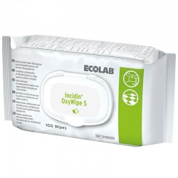 Servetele cu peroxid de oxygen Incidin OxyWipe S 100 bucati Ecolab
