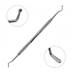 Fuloar cap dublu bila/spatula1.5/2.5mm Dr.Mayer Precision