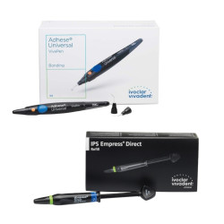 Pachet promo 4x IPS Empress Direct Refill Dentin 3g + Adhese Universal New Kit 2ml + 100 varfuri Ivoclar